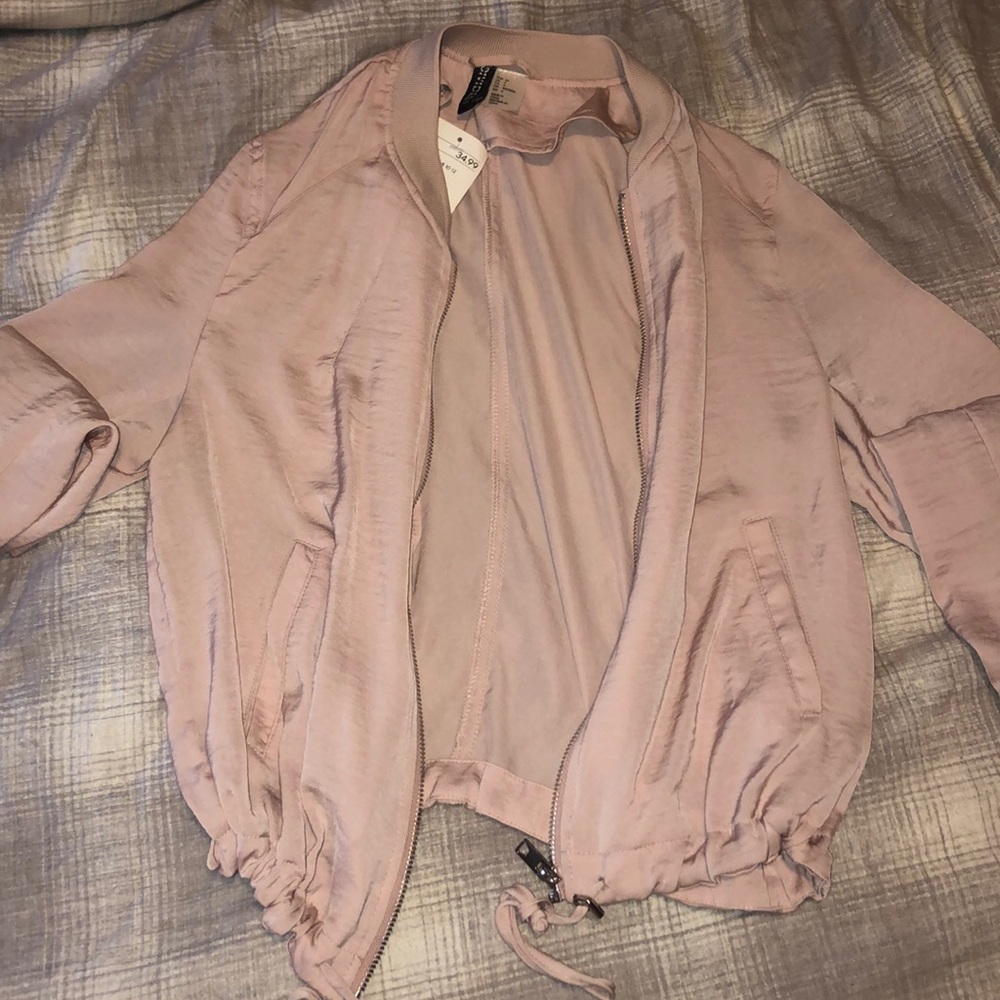 Pink bomber jacket